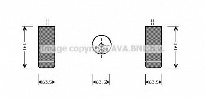 AVA QUALITY COOLING bwd063 -  Осушитель, кондиционер